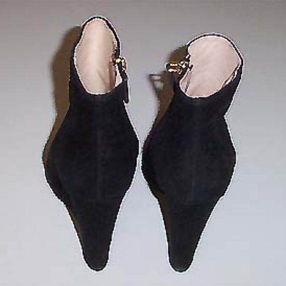 New PRADA Italy suede wedge ankle boots 39.5 - Picture 5 of 8